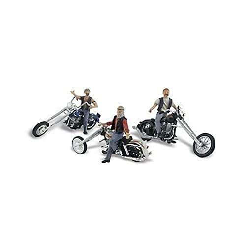 Woodland Scenics AS5554 Bad Boy Bikers HO WOOU5554 1