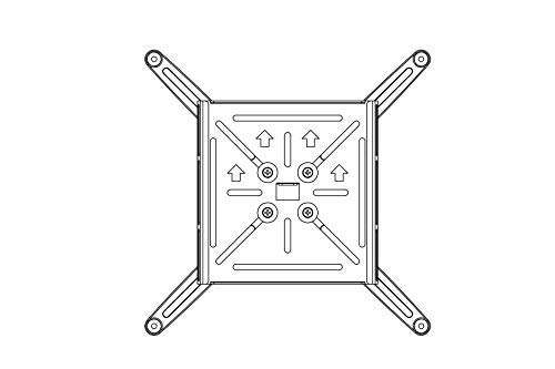 Viri,Projector Wall Mount,Extension : 325-740mm (12.80"-29.13") with Universal Mouning Plate,Quickly and Accurately Adjust The Tilt/Swivel/Rotation Angle by ±5°,Suitable for Homes Offices Classroom 4