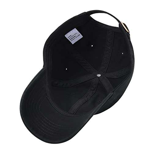 WINGZOO Men's Baseball Cap Maze AI Robot Embroidered Cotton Adjustable Washed Dad Hat Black 3