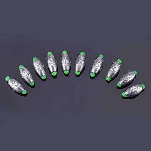 Fishing Weights Removable Sinkers Fishing Sinker Tackle Kits 5 Sizes 10Pcs a Pack(4g) 6