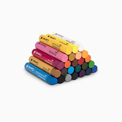 Camel 15 Shades Oil Pastels include 1 Drawing Pencil Free gift (25 Shades) 2