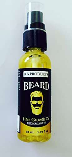 R A PRODUCTS BEARD GROWTH OIL FOR MEN AND BOYS BEARD BOOSTER OIL| Beard Growth Oil Booster Enriched with Natural Herbs (BEARD OIL) Hair Oil (50 ml)