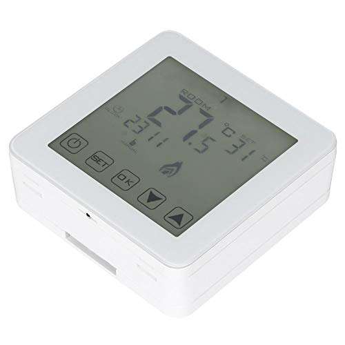 Wall-Mounted Programmable LCD Screen Digital Electric Heating Thermostat Room Temperature Controller Electronic Microscopic Computer Heating 5