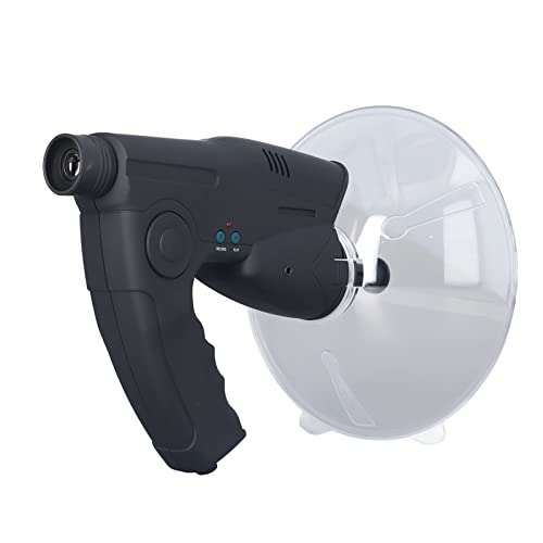 TOPINCN Bird Watching Instrument, Birds Listening Telescope Long Distance Birdwatching Equipment Portable Bird Listening Device Parabolic Dish Directional Microphone for Listening Birds 6