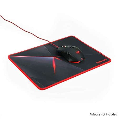 Redragon Shiva K512 RGB Backlit Membrane Wired Gaming Keyboard with Multimedia Keys, 6 Extra On-Board Macro Keys & Capricorn P012 Gaming Mousepad with Stitched Edges 6