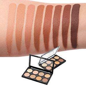 ClubComfort� Highlighter and Contour 8 Shades Concealer Palette With Foundation Brush 2