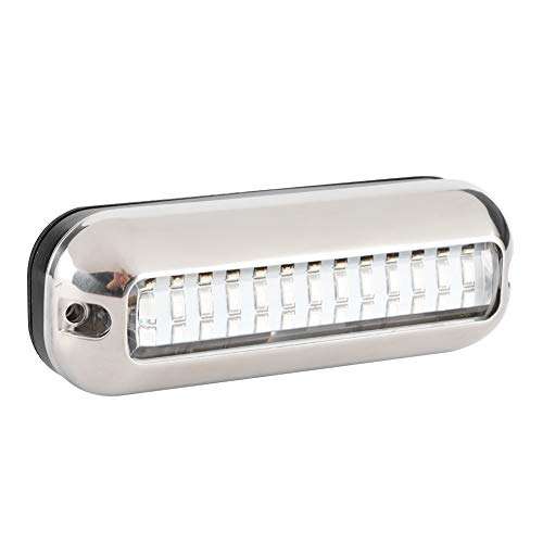 LED Transom Light, 39LEDs 5.2W Underwater Pontoon Transom Light IP68 Waterproof Boat Fishing Lamp(White) 3