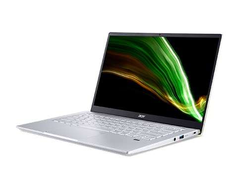 Acer Swift X 14”IPS Widescreen LED Premium Laptop | AMD Ryzen 7 5800U | 16GB DDR4 | 1TB SSD | Backlit Keyboard | NVIDIA RTX 3050Ti | Windows 10 | Silver | with Wired Mouse Bundle 3