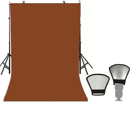 Stookin 8x10 Brown Photography Studio Backdrop for Event Shoot & Vedio Recording (Free Bounce Card) 1