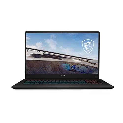 MSI Stealth 17M, Intel 12th Gen. i7-1280P, 43CM UHD 144 Hz Gaming Laptop (16GB/1TB NVMe SSD/Windows 11 Home/NVIDIA RTX 3060 6GB GDDR6/Core Black/2.2Kg), A12UE-032IN
