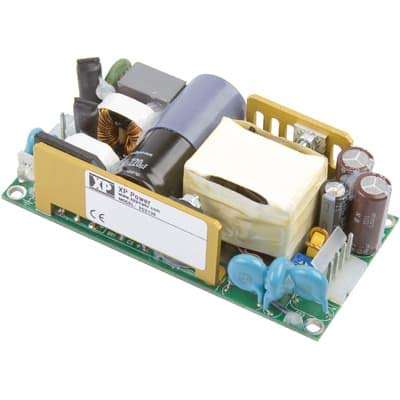 XP POWER ECS130US24 Power Supply; AC-DC; PSU, 130W 24V 5.4A for 10CFM, Compact Open Frame, Adj Vout, 80-264 VACin