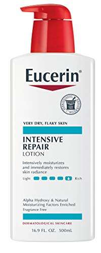 Eucerin Intensive Repair Lotion - Rich Lotion for Very Dry, Flaky Skin - Use After Washing With Hand Soap - 16.9 fl. oz. 1
