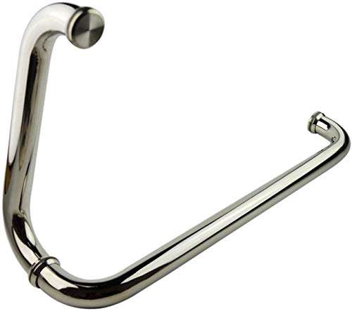 Fulinmen Shower Glass Door Handles Sets for Hotel Bathroom, 304 Stainless Steel Replacement Single Door Handle (Size : 385m (Size : 385mm+185mm) 1