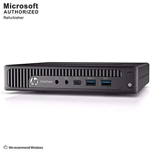 HP EliteDesk 800 G2 Mini Business Desktop PC Intel Quad-Core i5-6500T up to 3.1G,16GB DDR4,512GB SSD,VGA,DP Port,Windows 10 Professional 64 Bit-Multi-Language-English/Spanish (Renewed) 2