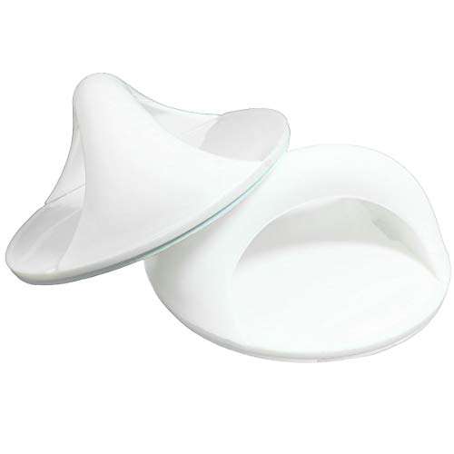 DTTRA 2Pcs 3.54x3.54x1.78 Inch Multi-Function Wide-Purpose Door and Window Auxiliary Handle Simple Paste Small Handle Household Cabinet Door Safety Door Handle 2