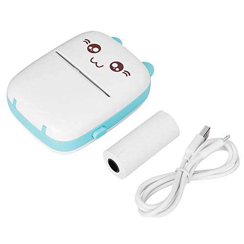 Bicaquu Traveling Pocket Printer, Photo Printer, Office for Home Scrapbooking Students(Blue) 1