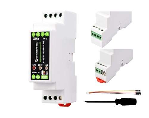 Industrial ESP32-S3 Control Board with RS485 and CAN Communication Interfaces, Supports Wi-Fi /Bluetooth, Better for RS485 Modbus Modules or CAN Devices, Built-in Protection Circuits, Safe & Stable 1