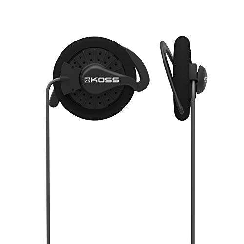Koss KSC35 Ear Clip Headphones, Pivoting Ear Clip Design, Lightweight, Wired 3.5mm Plug, Black 1