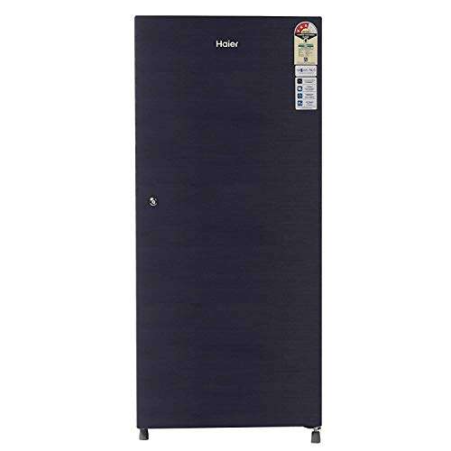 Haier 195 L 3 Star Direct Cool Single Door Refrigerator (Black Brushline) 1