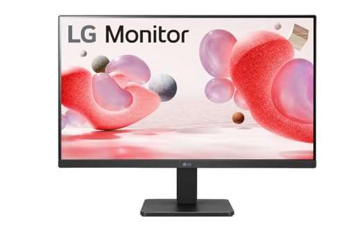 LG 24MR400-B, 24 inch IPS Full HD Monitor with AMD FreeSync, 1ms MPRT, sRGB 99%, 100Hz Refresh Rate, Virtual Borderless, Flicker Safe, Reader Mode, OnScreen Control, HDMI, VGA(Black) 1