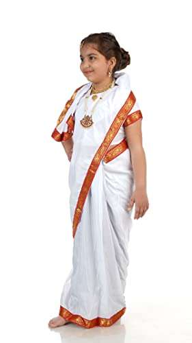 BookMyCostume Bengali Girl India with Jewellery Kids & Adults Fancy Dress Costume for Girls 10-12 years 4