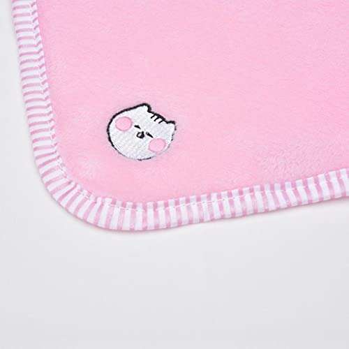 TE Electronics Soft & Absorbent Hanging Hand Towel Cute Kitchen Towel for Bathroom Pink 2