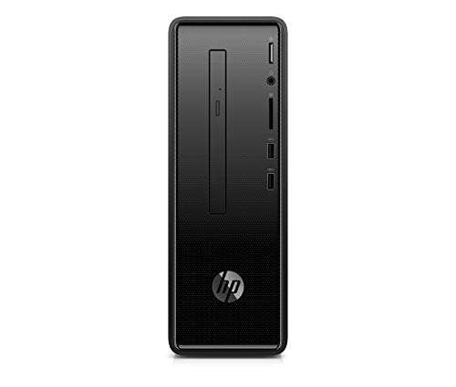 HP 5QA74AA#ABA Desktop Computer - Slimline 290 a0000 a0030 A Series A4 9125 4 GB RAM 1 TB HDD Mini Tower Dark Black Windows 10 Home AMD DVD Writer Wireless LAN Bluetooth (Renewed) 1
