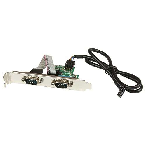 StarTech.com Motherboard Serial Port - Internal - 2 Port - Bus Powered - FTDI USB to Serial Adapter - USB to RS232 Adapter , TAA (ICUSB232INT2) 1