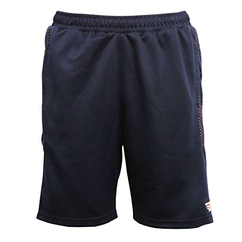 BHAJJI B-049 Polyester CRICKET MEN SHORTS, Small (BLACK)