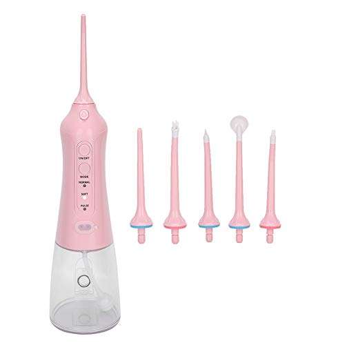 Water Flosser Professional Cordless Dental Oral Irrigator - Portable and Rechargeable IPX7 Waterproof Water Flosser with Cleanable Water Tank for Home and Travel, Braces & Bridges Care