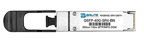 Brute Networks QSFP-40G-SR4-BN - 40GBASE-SR4 150m MMF 850nm QSFP+ Transceiver (Compatible with OEM PN# QSFP-40G-SR4) 1
