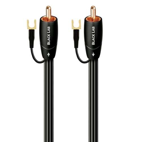 AudioQuest Black Lab RCA Male to RCA Male Subwoofer Cable - 52.49 ft. (16m) 1