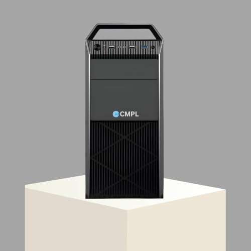 CMPL Silver i3 Desktop | Core i3 12100 | 12th Gen | 16GB RAM | 512GB SSD | WiFi + BT | Windows 11 Pro | MS Office 2021 | Tower | No Monitor | 1-Year Warranty | (S12WM-I1605)