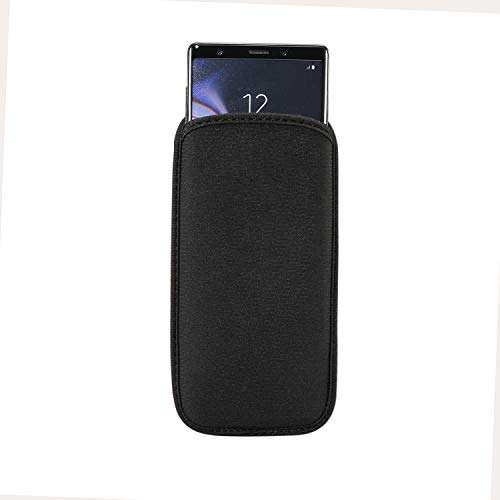 ZORSOME for Sony Xperia 1,Xperia 10 Plus Phone Bag, Universal Neoprene Shockproof Pouch Sleeve Case for Huawei Mate 20X, for Honor X30 Max,V30 Pro,for ZTE Axon 30 Black 1