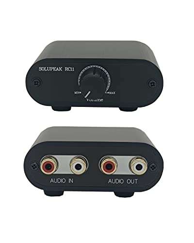 TENEALAY RCA Audio Volume Controller, line Volume Control Box, Mini attenuator knob -RC11 2