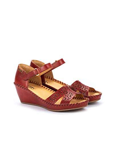 PIKOLINOS Wedge Sandals Leather Margarita for Woman Honey 2