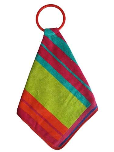 Aesthetic Face Hand Towel | Designer Cotton Towel | Washbasin Napkin Hand Towel | Double Sided | Suitable for Washbasin & Kitchen Bothroom | Soft Towel Multicolor | Home & Kichen | Set of 4 3