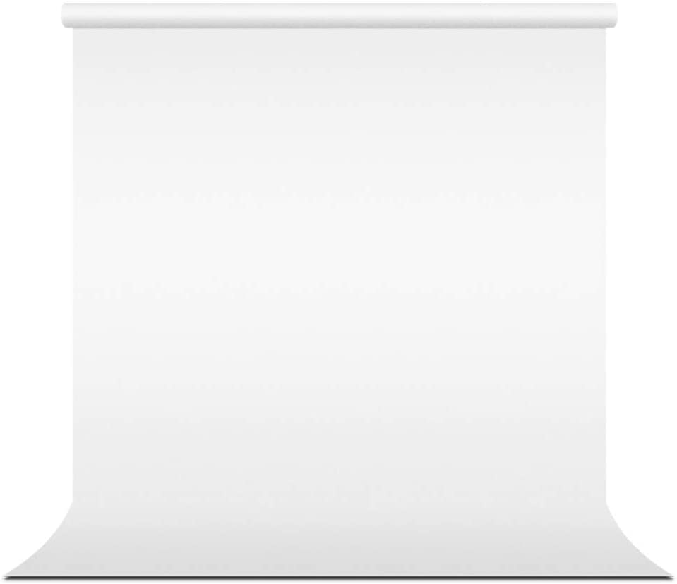 LimoStudio 10' x 8.5' Background Stand Backdrop Support System Kit + 10' x 10' 100% Cotton White Muslin Backdrop Background + 10' x 10' White Muslin Protector Photo Portrait Studio, AGG283 1