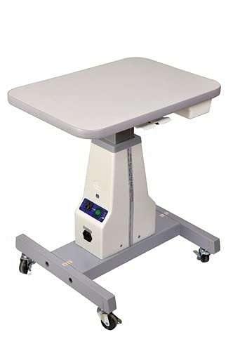 A. G. Enterprises Motorized Table for Auto Refractometer, Slit Lamp, Synoptophore, Keratometer, Lensometer, White 1