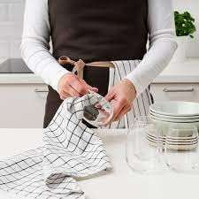 Graidient span Tea Towel, White/Dark grey/patterned45x60 cm (18x24") 4