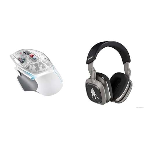 G502 X Plus Lightspeed Wireless Gaming Mouse Millennium Falcon Edition + A30 Mandalorian Wireless Gaming Headset for Playstation Bundle 1