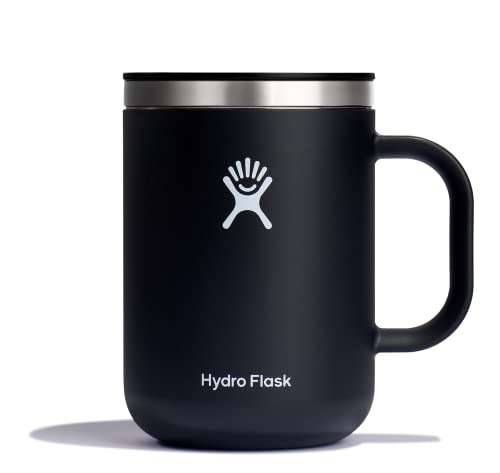 Hydro Flask Coffee Mug – Insulated Stainless Steel, Non Spill, Leak Proof Travel Mug 24 Oz Black