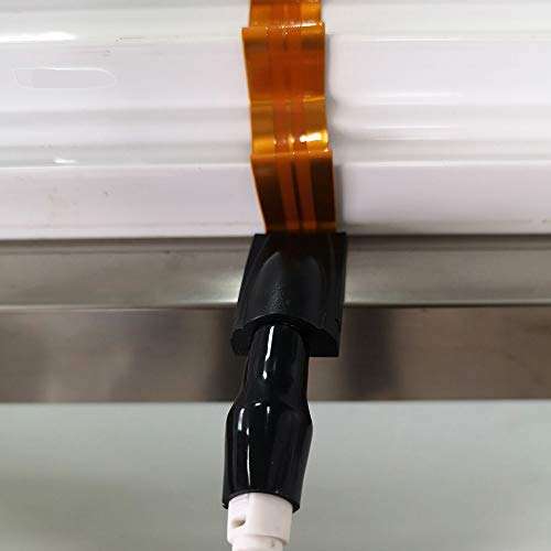 VANTRONIK Flat Coaxial Cable for Windows Ghost Wire Ultra-Thin Soft Window Cable for TV 11.8 inches Long with F Connector 6