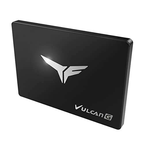 TEAMGROUP T-Force Vulcan G 512GB SLC Cache 3D NAND TLC 2.5 Inch SATA III Internal Solid State Drive SSD (R/W Speed up to 550/500 MB/s) T253TG512G3C301 2