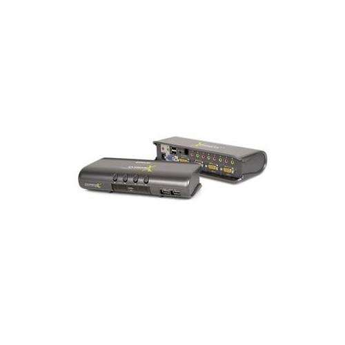 4port Usb Kvm W/ Peripheral Sharing/Audio Ps2/Mac/Sun And 4 Usb