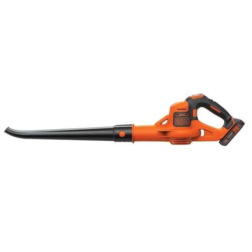 BLACK+DECKER 20V MAX* Cordless Sweeper with Power Boost, Leaf Blower with Battery and Charger (LSW321) 1