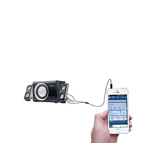 Hosyl Gold-Plated 3.5mm 1/8" TRS Male to 2X 6.35mm 1/4" TS Male Mono Y Cable Splitter with for Laptop, CD Players, Power Amplifier, Mixer, Home Stereo Systems (5FT/1.5M) 6