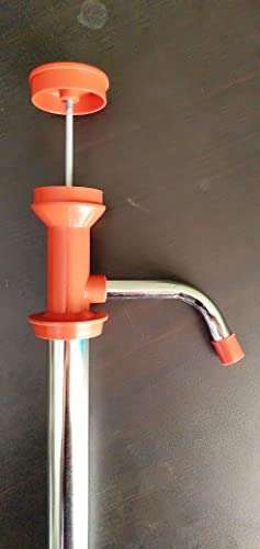 Stainless Steel Heavy Quality Manual Hand Oil Pump for Kitchen Tin Cans Pumping Machine Automatic Bottle Fuel Transfer Oil Pump for Oil can 15 litres Steel Tin Oil Remover Pump Oil Dispenser Pump 4