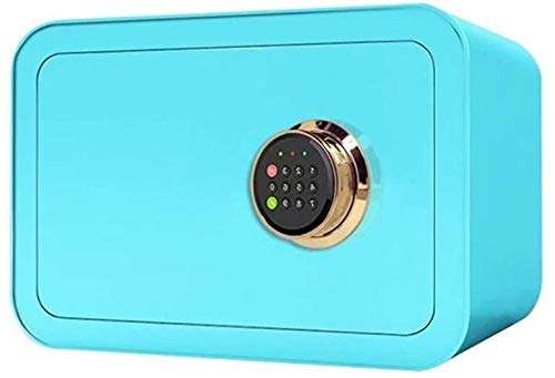 ZHLFDC Security Safe, Keypad Lock Electronic Deposit Box Home Office Hotel Business Jewelry Cash Use Storage Money (Color : Blue) 1