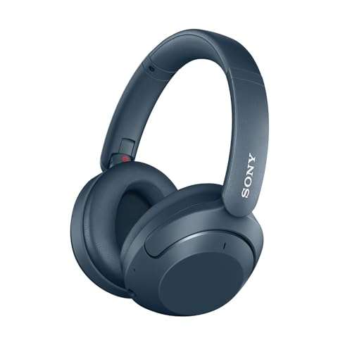 Sony WH-XB910N Extra BASS Noise Cancellation Headphones Wireless Bluetooth Over The Ear Headset with Mic, Alexa Voice Control, Google Fast Pair, AUX & Swift Pair, 30Hrs Battery Life (2022 Model)-Blue 1